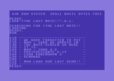 Our Last Demo